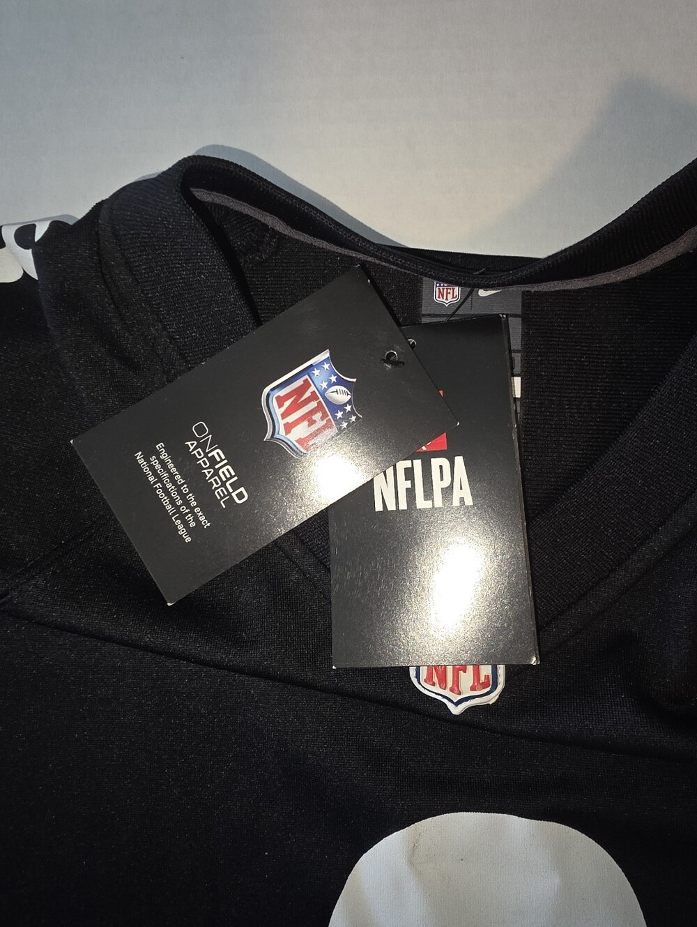 NWT Nike NFL Pittsburgh Steelers Kenny Pickett Jersey Black On Field Men's SZL - Picture 7 of 9